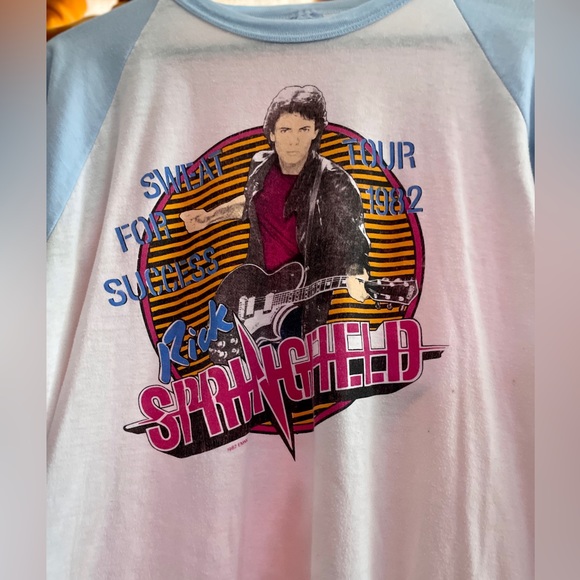 100% Authentic Vintage Rick Springfield 3/4 Sleeve 1984 Tour Shirt - Size XL - Picture 4 of 6